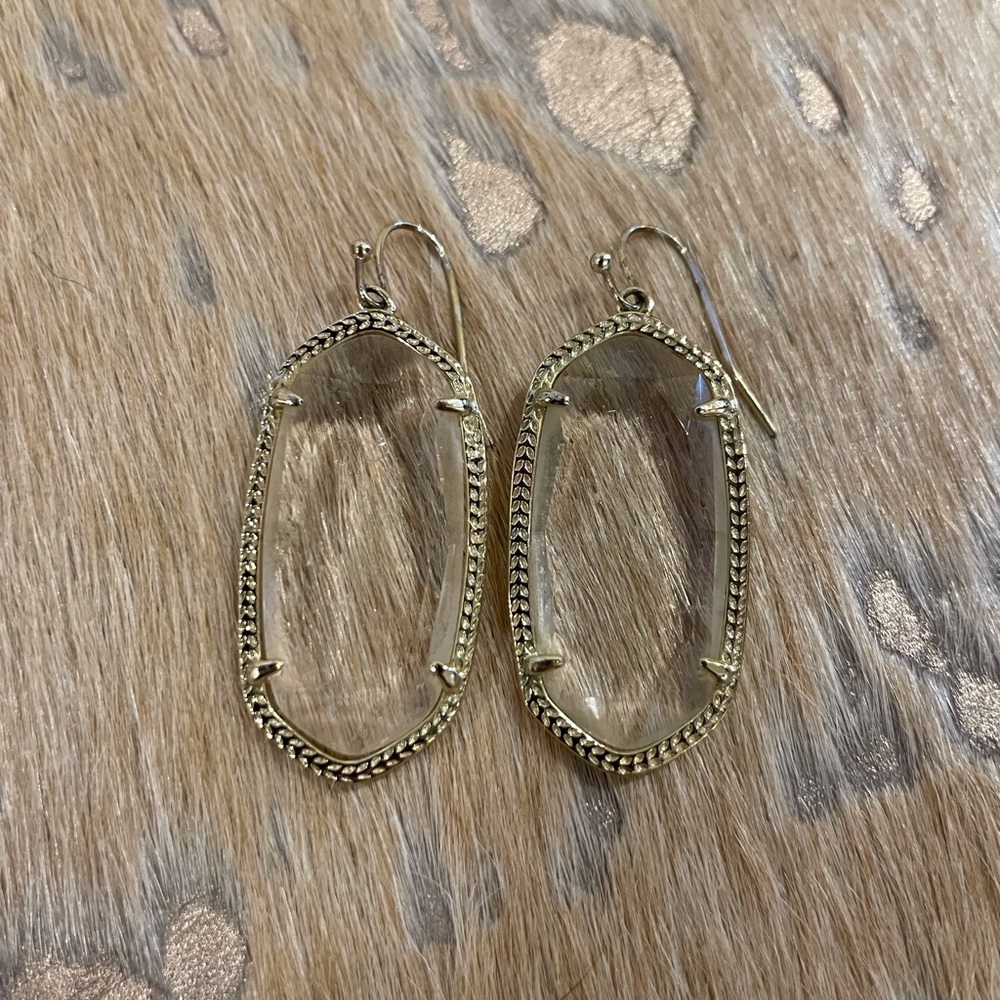 Kendra Scott Elle earrings in clear stone